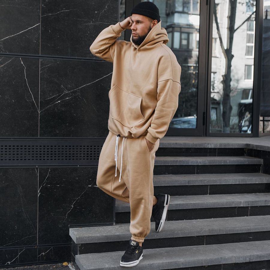 Спортивний костюм чоловічий на флісі зимовий оверсайз Asos Oversize S/M 770372 фото